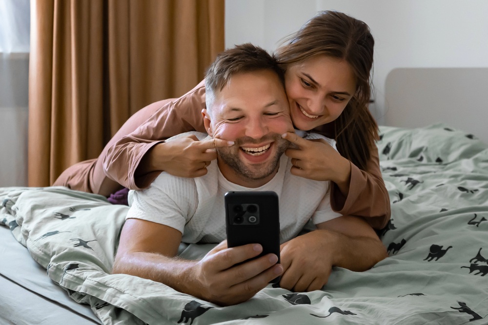 Couple enjoying an intimate moment together 