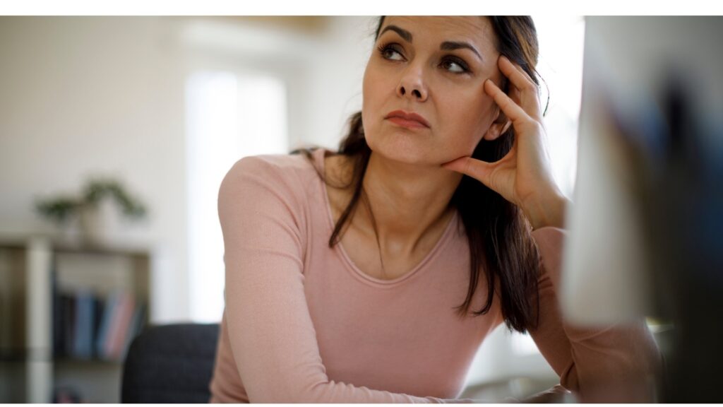 lady worried about her long-distance relationship 
