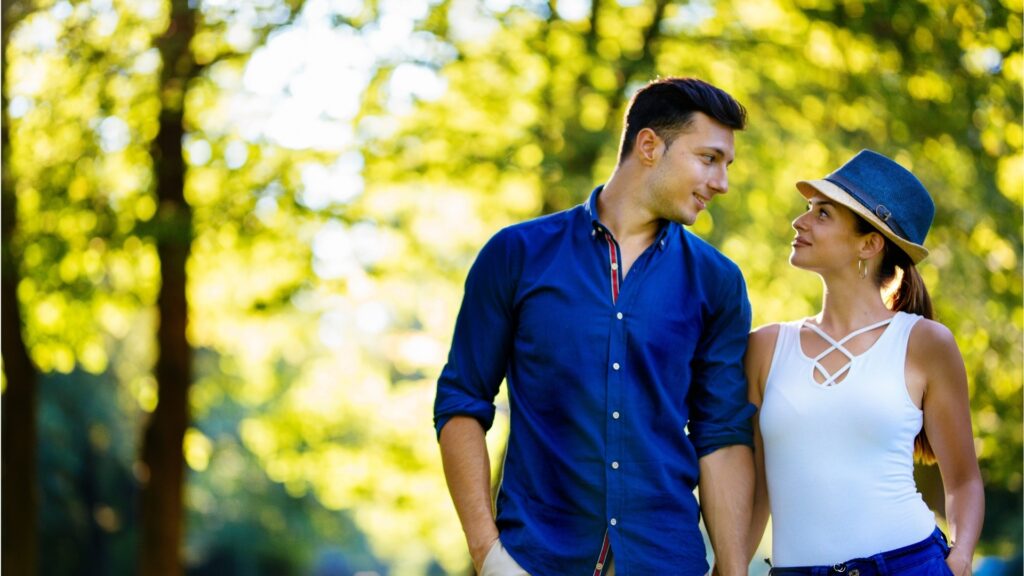 couple taking a walk