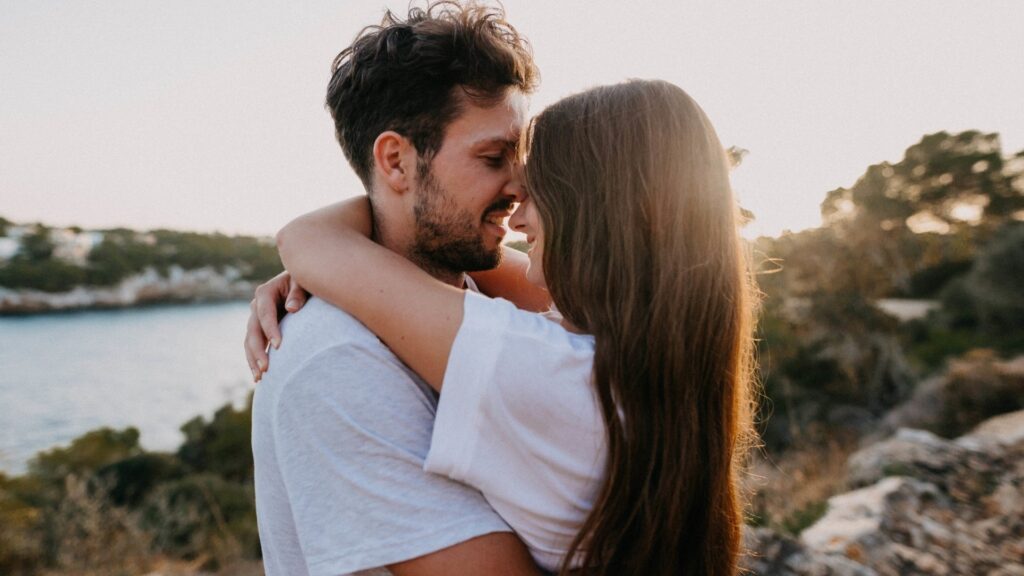 couple sharing intimate life moments together