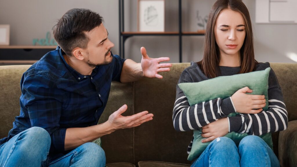 couple having a bad time