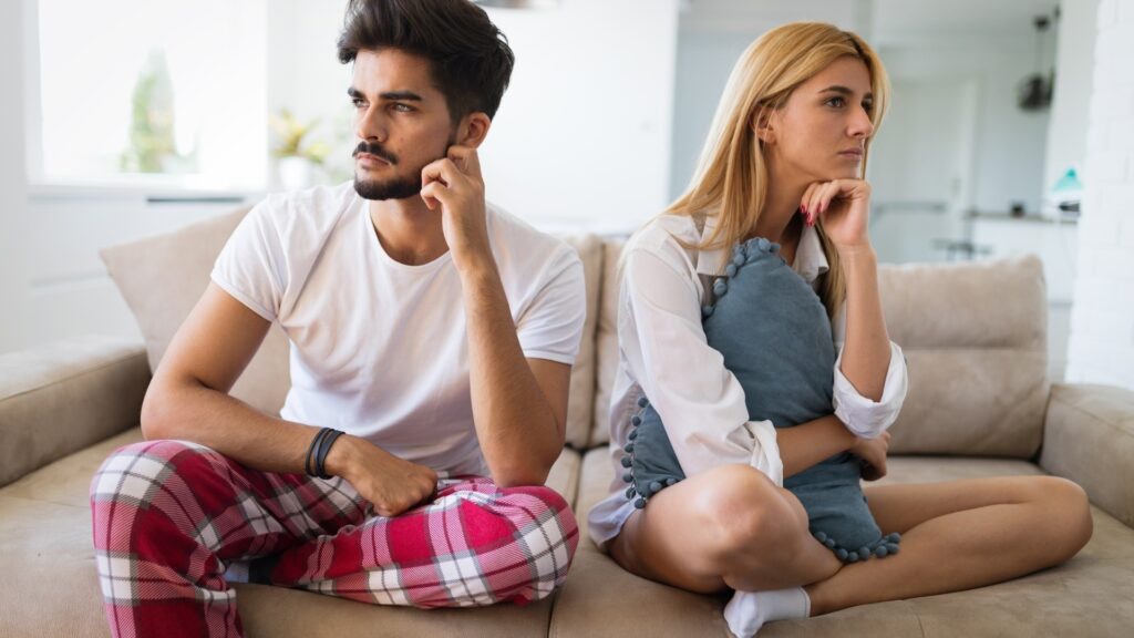 couple avoiding a difficult conversation