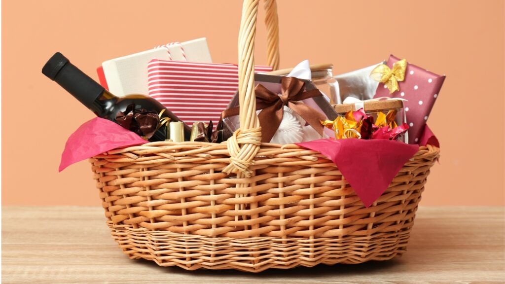 basket filled with plenty goodies