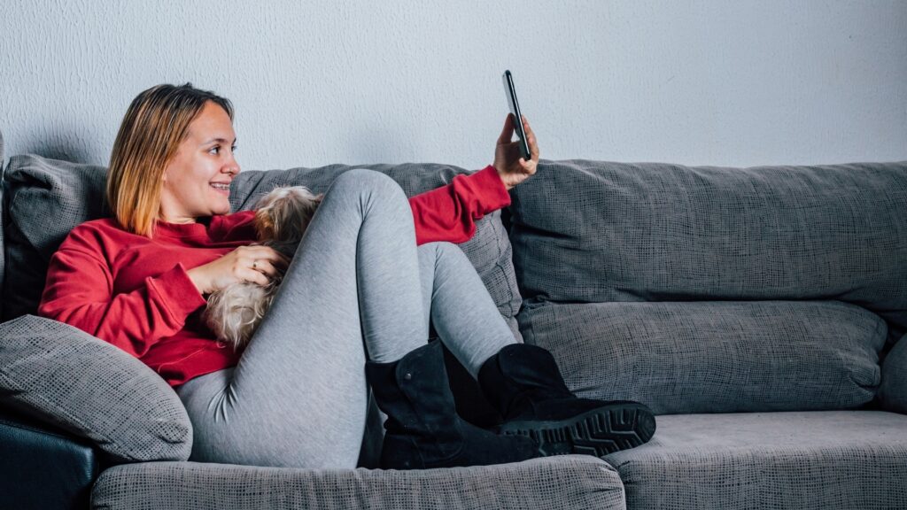 lady asking her long distance partner some meaningful questions during their zoom call