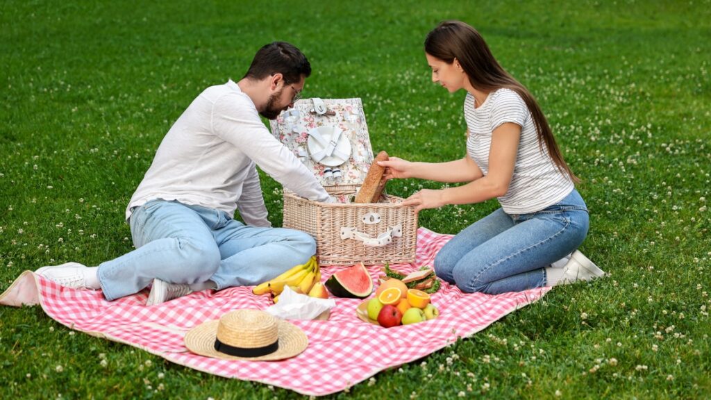 couple having a mini celebration for nothing in particular 