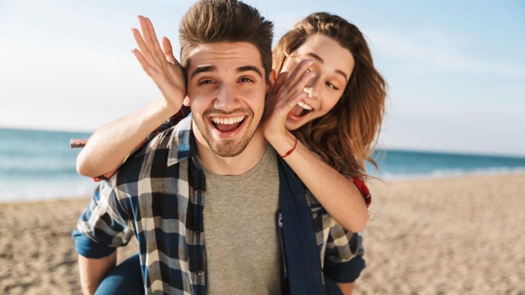 couple happy being together