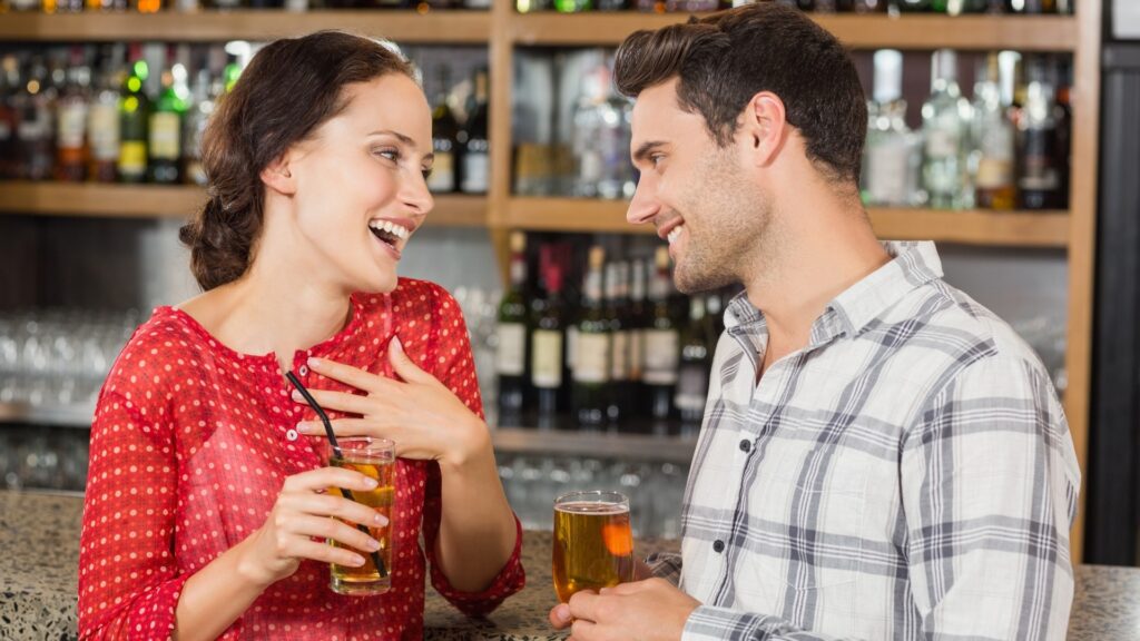man asking lady what she would want to try one day
