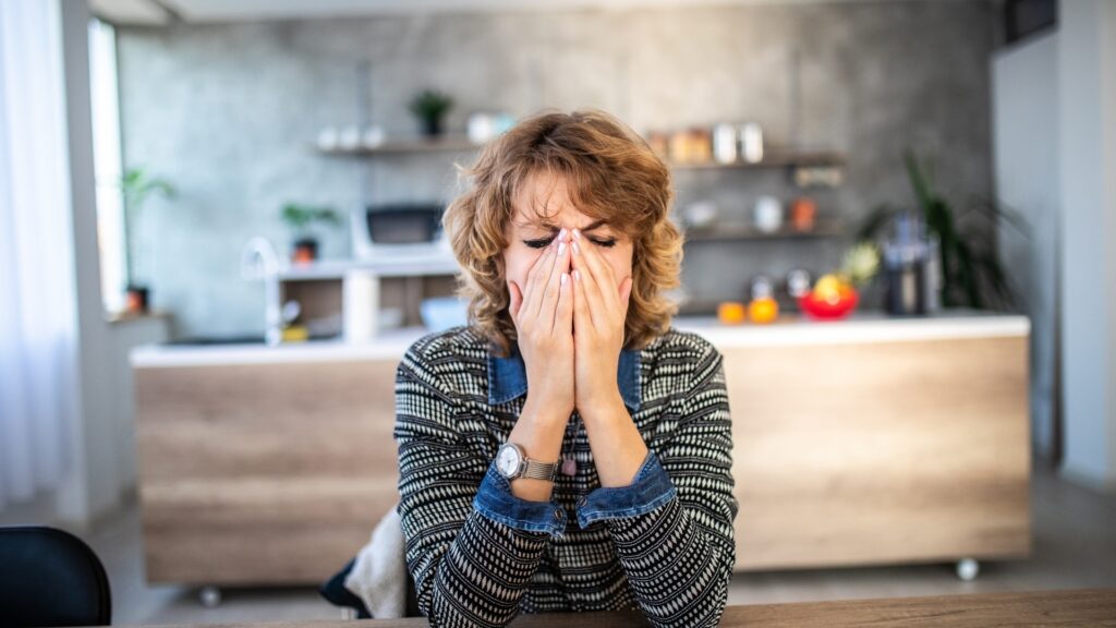 lady waiting for her partner's approval before taking a decision 