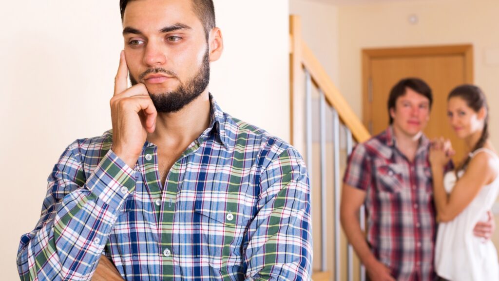 man jealous as his long-distance partner speaks to her ex