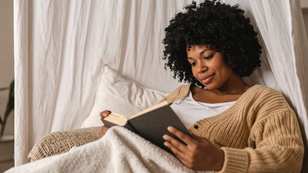 lady going through a note from her long distance partner 