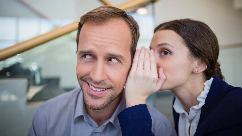 lady sharing her relationship issues with her colleague at work