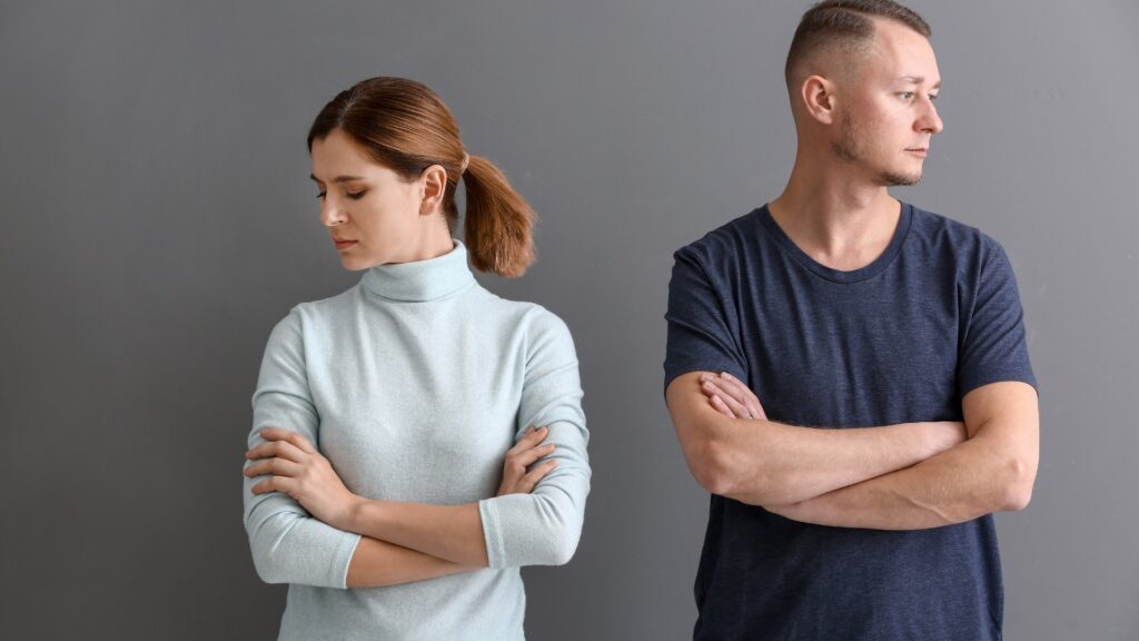 couple having a challenge
