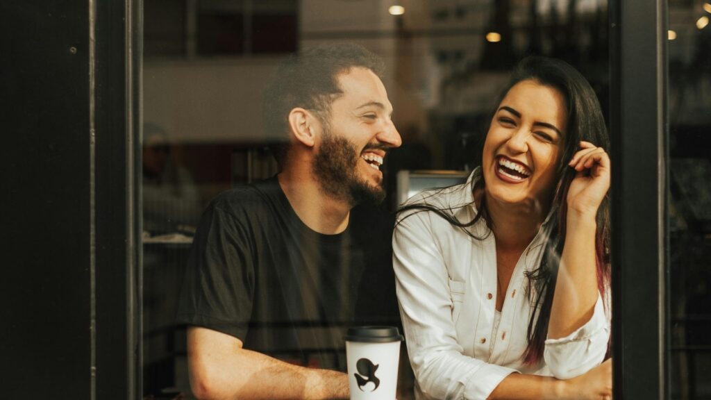 couple having a quality time at a coffee shop