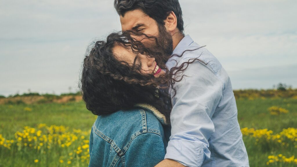couple in a warm hug