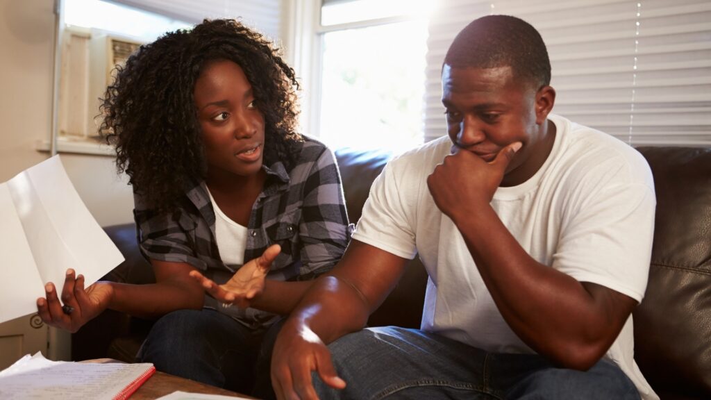 couple having a hard time in their relationship
