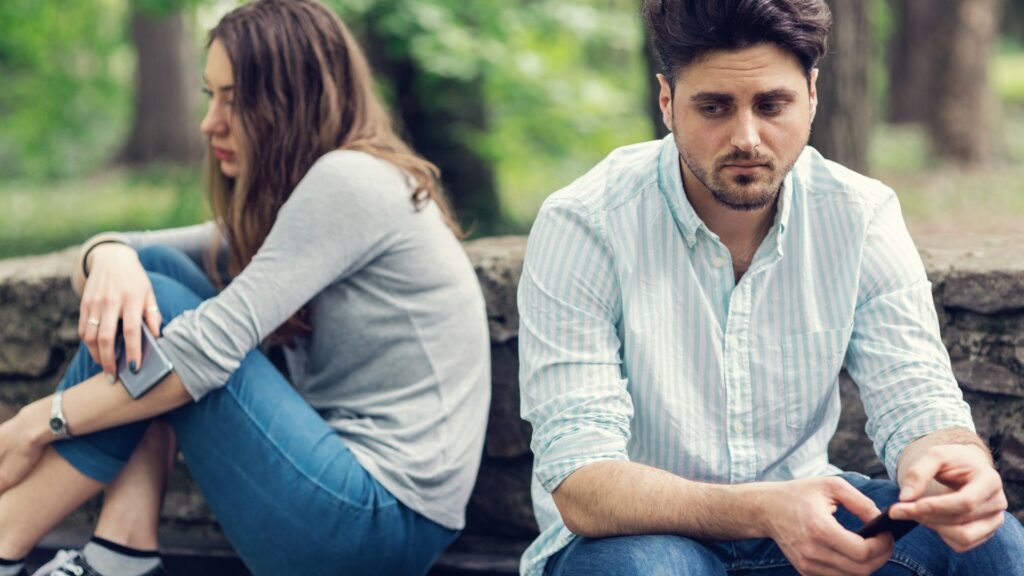 long distance couple feeling distant during their first meeting