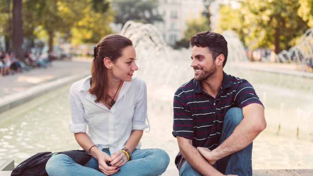 couple sitting down to talk