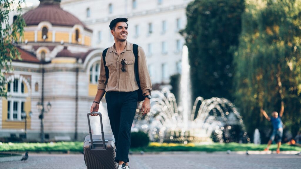 man leaving everything behind to go be with his long distance partner